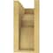 Ekena Millwork 5"W x 10"D x 10"H Classic Monterey Rough Cedar Woodgrain TimberThane Corbel, Primed Tan CORUR05X10X10MONRCPR - alternate 4